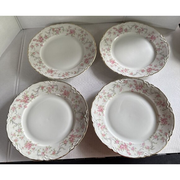 4 Hutschenreuther Richelieu Porcelain Selb Pasco Salad Plates 7 3.4" Vintage - Picture 3 of 5
